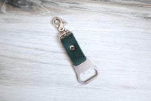 Load image into Gallery viewer, Clip Leather Bottle Opener Keychain