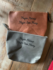 Maybe Makeup Bag - Leatherette