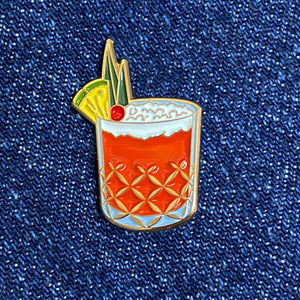 Jungle Bird Cocktail Enamel Pin
