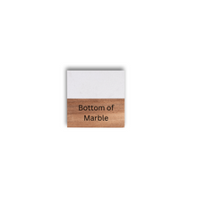 Load image into Gallery viewer, White Marble &amp; Acacia Wood Coasters