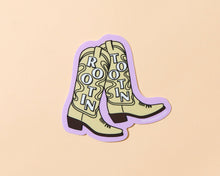 Load image into Gallery viewer, Rootin&#39; Tootin&#39; Cowboy Boot Vinyl Sticker - Western