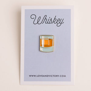 Whiskey on the Rocks Cocktail Pin