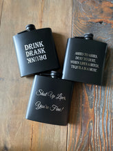 Load image into Gallery viewer, Hip Flask - Black Matte
