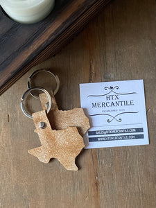 Texas Leather Key Ring