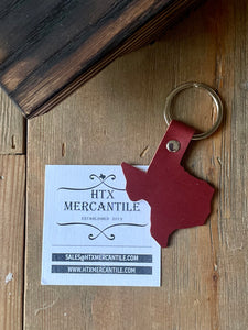 Texas Leather Key Ring