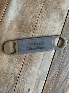 Speed Bottle Opener - Faux Leather Wrapped