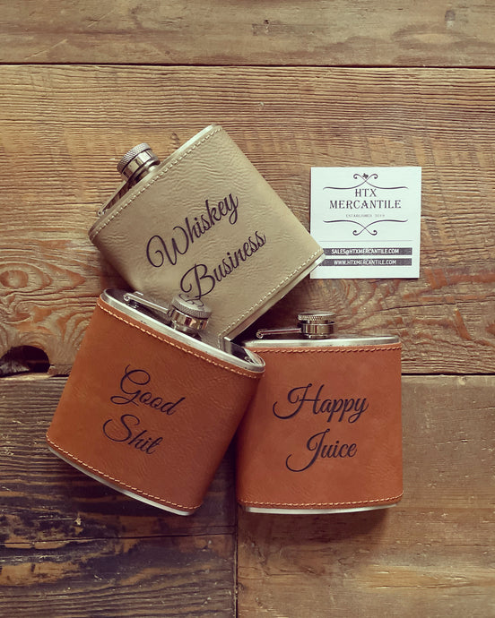 Hip Flask - Faux Leather