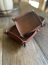 Load image into Gallery viewer, Leather Catch All w/Shackles Chestnut