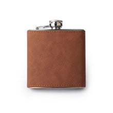 Load image into Gallery viewer, Flasks - Leather &amp; Metal